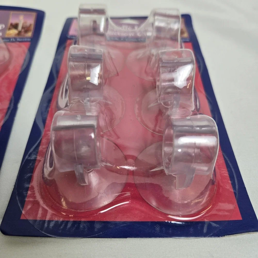 Darice Candle Lamp‎ Suction Cups NOS, 2 Packs of 6, Vintage 2005 2445-96 New